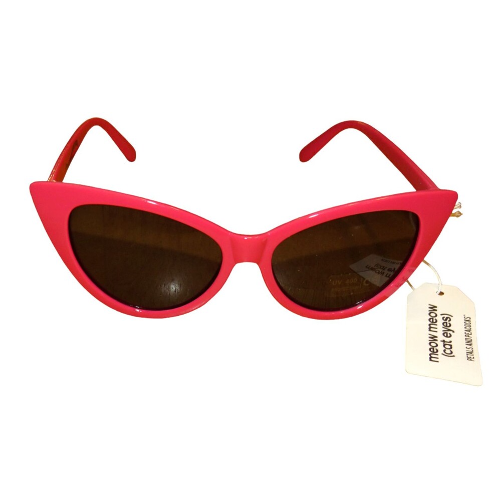 Zumiez Petals and Peacocks Retro Pink Cat Eye Sunglasses